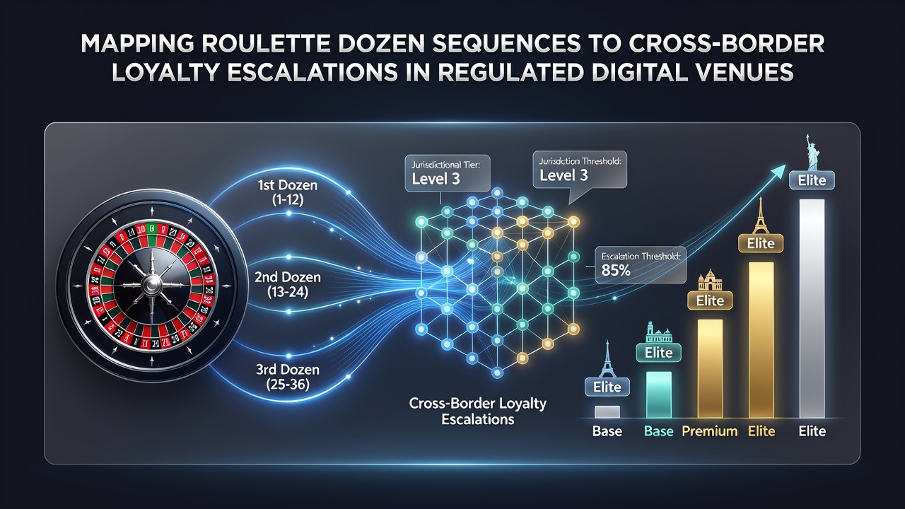 Digital roulette interface displaying dozen betting sequences with loyalty tier indicators overlaid