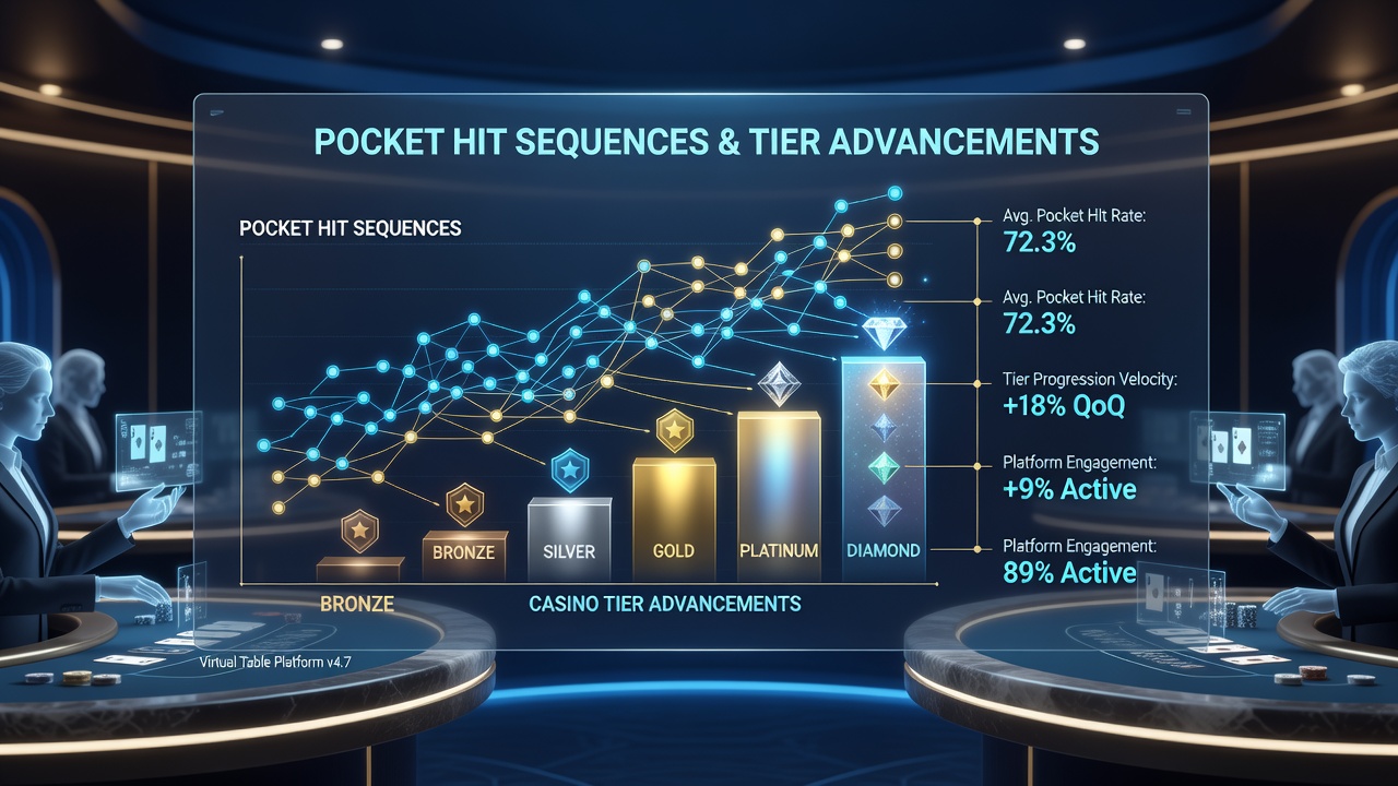 Analytics dashboard showing pocket hit sequence data linked to player tier levels