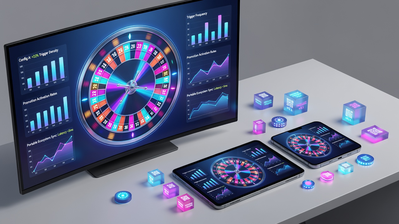 Close-up of digital roulette interface highlighting promotion trigger zones linked to wheel configurations
