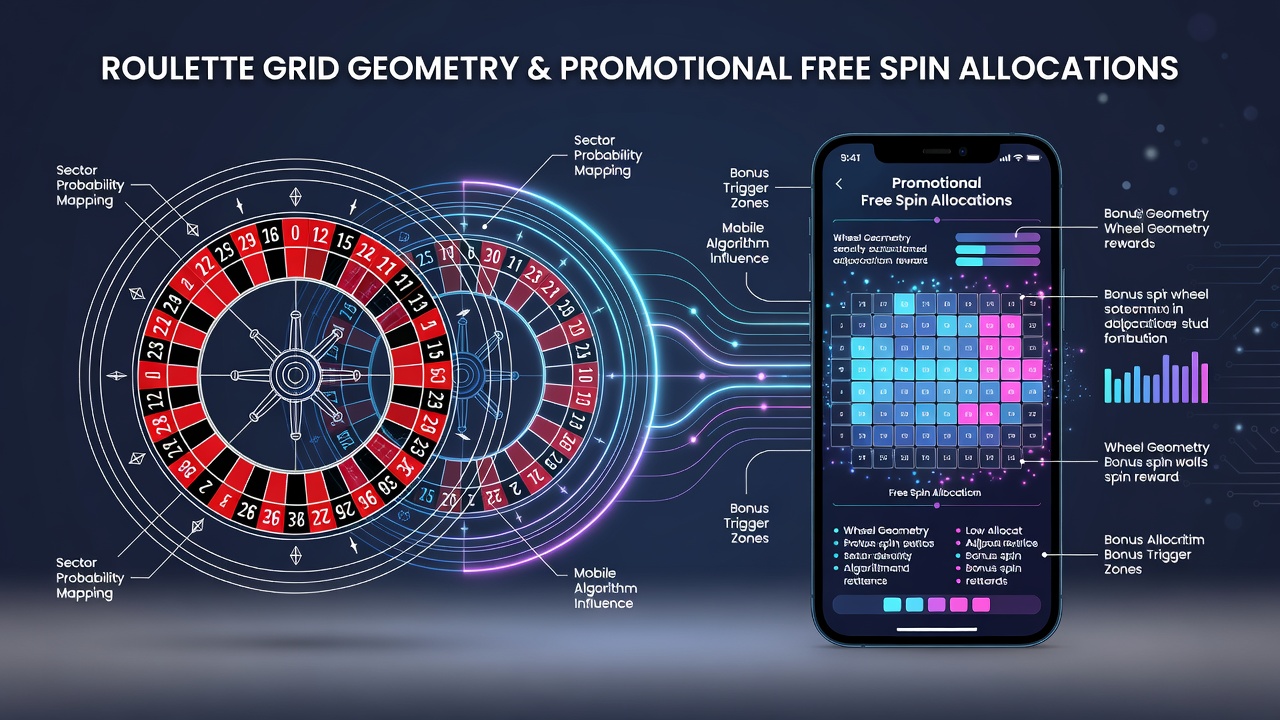 Mobile screen capture illustrating how roulette number clusters connect to free spin bonus triggers in a casino app