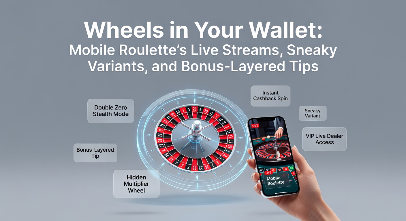 Close-up of various mobile roulette variants on a tablet screen, highlighting unique wheel designs and bonus features